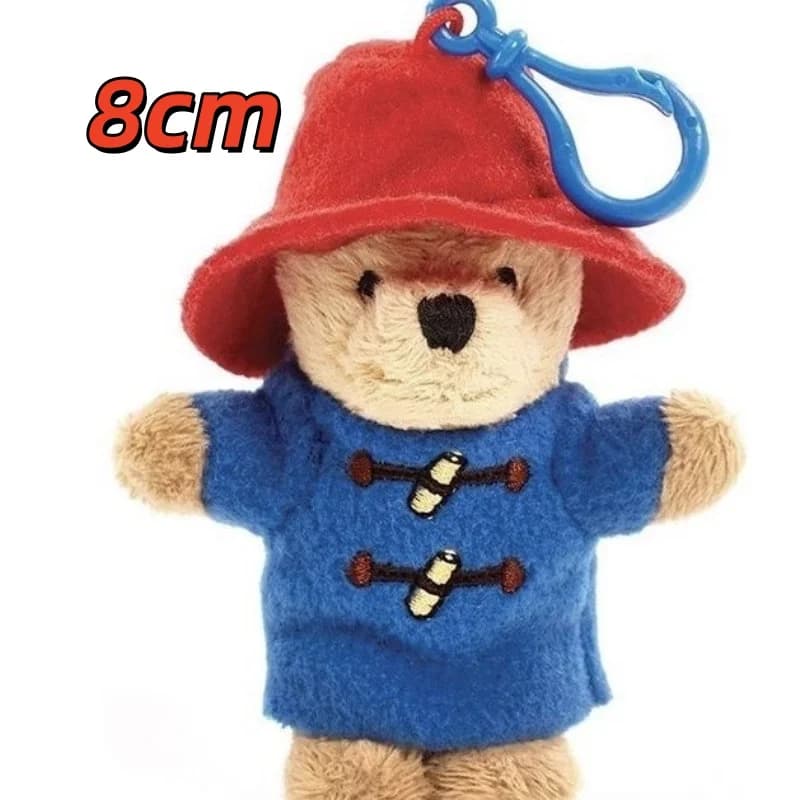 Bambole di peluche dell'orso Paddington britannico da 8 cm Bambole di pezza dell'orso piccolo Kawaii Regali di compleanno di Natale per bambini di alta qualità