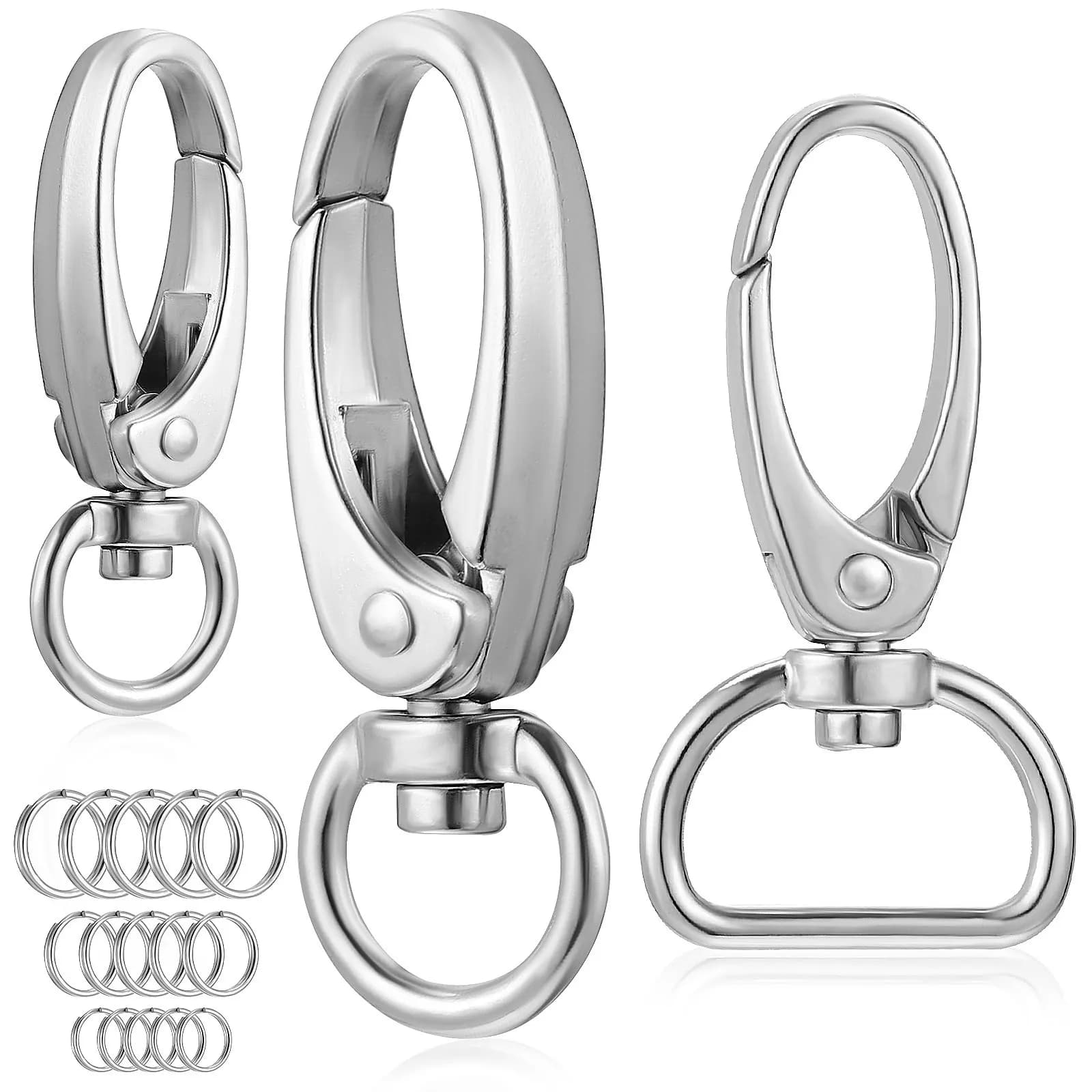 1Set Dog Tag Clip Leash Buckle Zinc Alloy Metal Pet Id Name Tag Holder Collar Harness Ring Set Dog Collars Clips