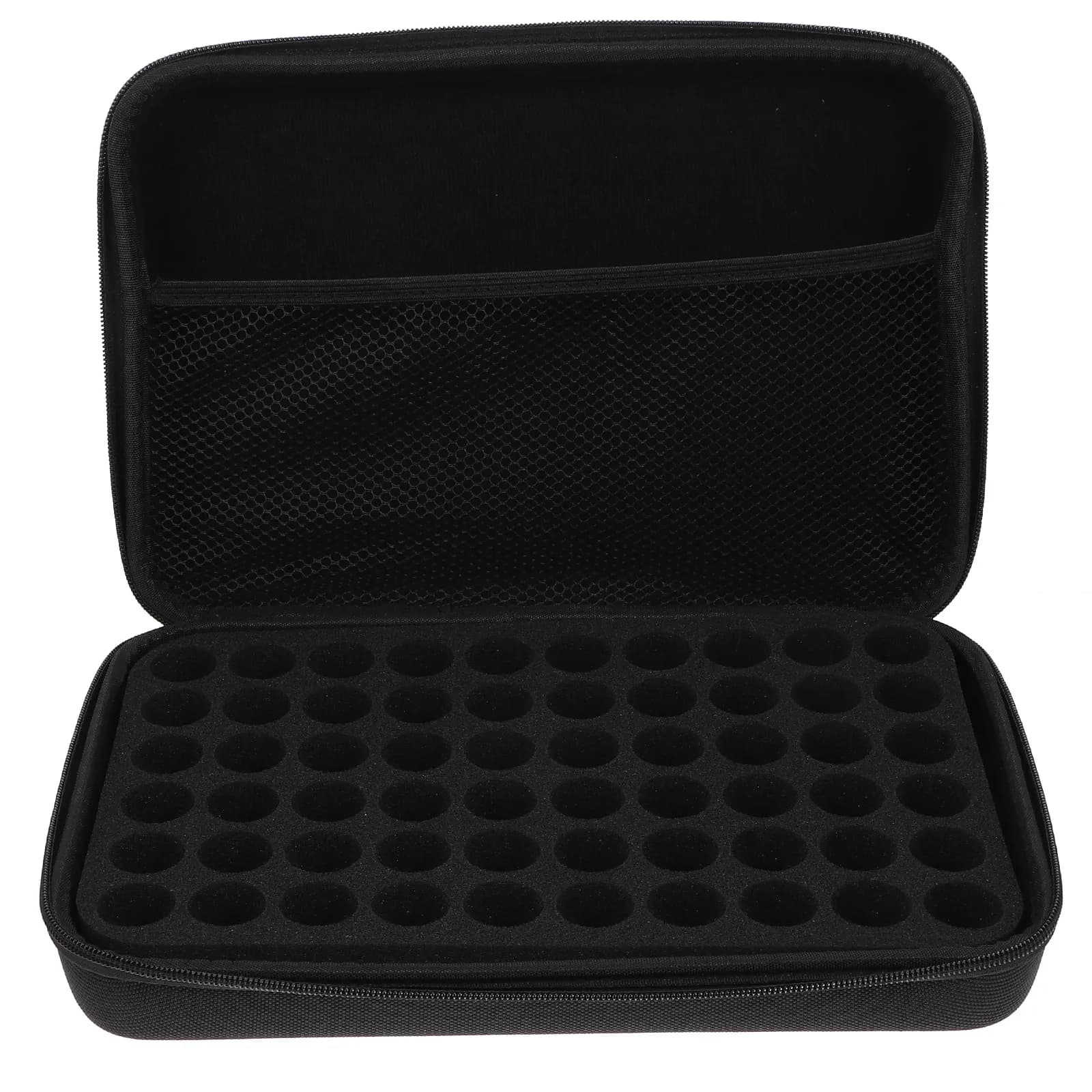 Borsa porta oli essenziali a 60 scomparti, custodia organizer da viaggio per flaconi da 15 ml, con tasca in rete, mini.