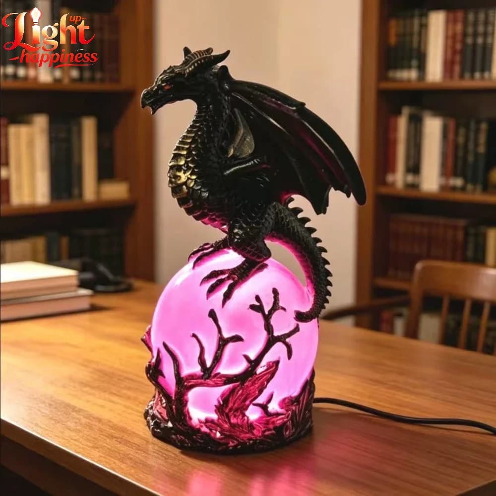 New Creative Gothic Raven Carving Night Lights Gothic Decorations Creative Gothic Party Led Lamp Desktop Decorative Light