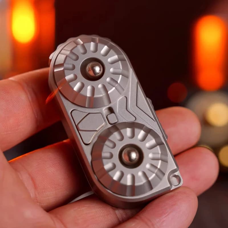 Fidget Spinner Roller Magnetico, Slider Meccanico 3-in-1, EDC in Metallo, Giocattolo Sensoriale Antistress e Anti-Ansia per Uomini