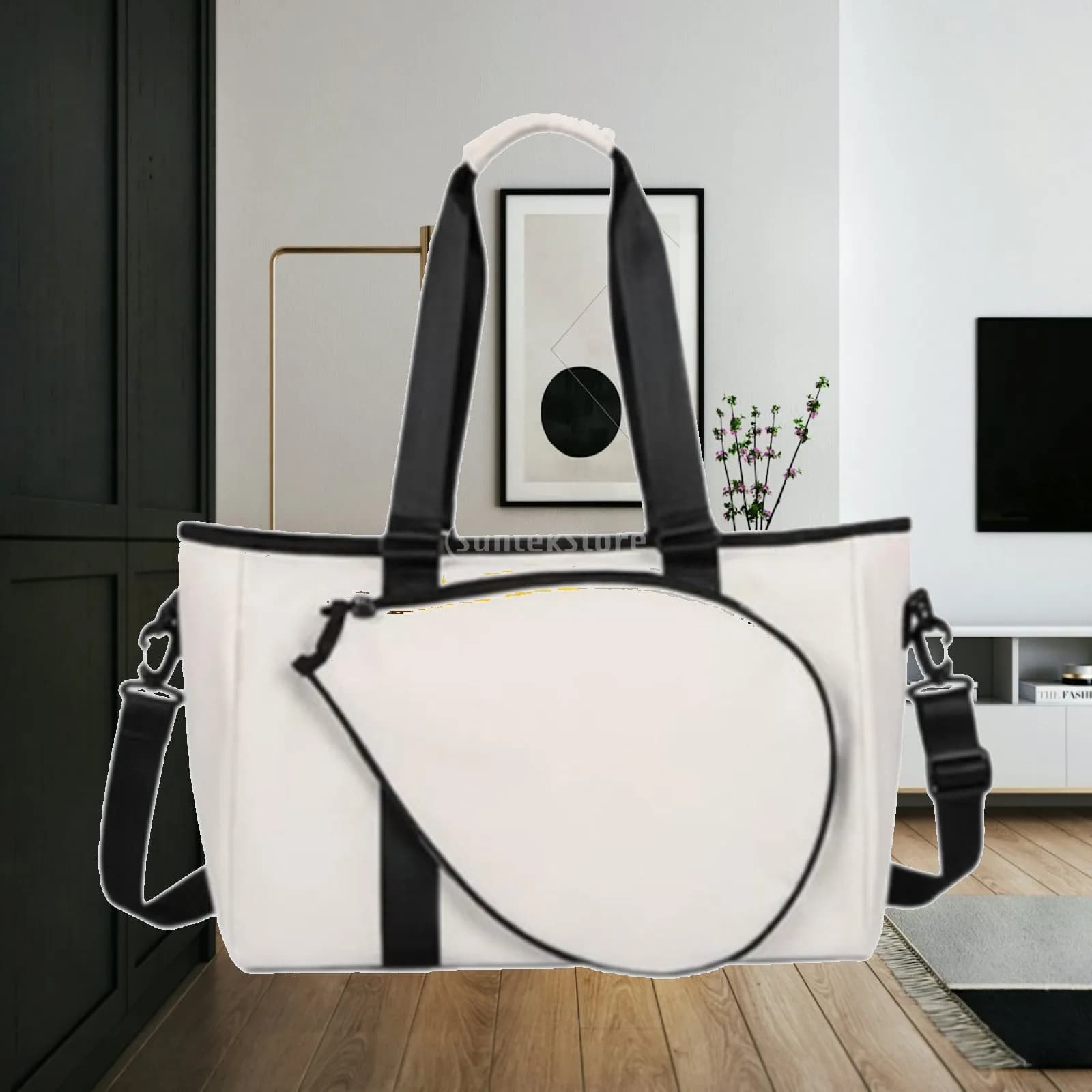 Versatile Oxford Cloth Tennis Tote Bag Women Men Badminton Handbag for Outdoor Sports and Gym