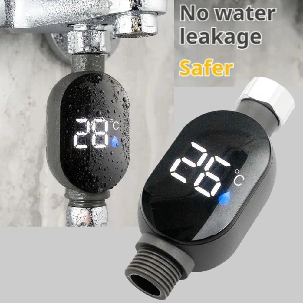 Termometro universale per doccia, per la misurazione della temperatura del bagno di animali domestici, display digitale e attivazione intelligente tramite tocco 0 ℃ ~99 ℃