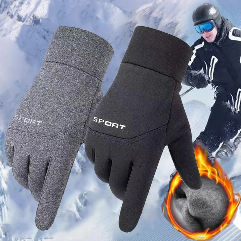 Guanti Termici Invernali MTB Touch Screen Antivento Antiscivolo per Ciclismo Uomo Donna, Guanti Idrorepellenti per Corsa Escursionismo Sci