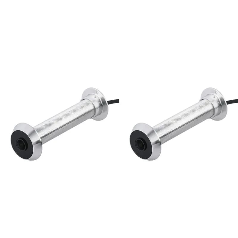 【BLACK FRIDAY】2X 1080P Tuya Smart Life Home Visualizzatore digitale Peepholes Telecamera per porta Occhio Wifi Visione notturna IR SPINA UE Argento