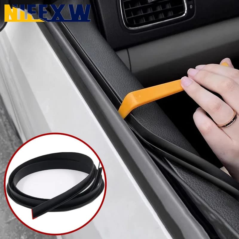 Auto Finestra di Tenuta Striscia di Isolamento Guarnizione Auto a Forma di V Auto Finestra Laterale Gap Filler Guarnizione Isolamento Acustico accessoire voiture