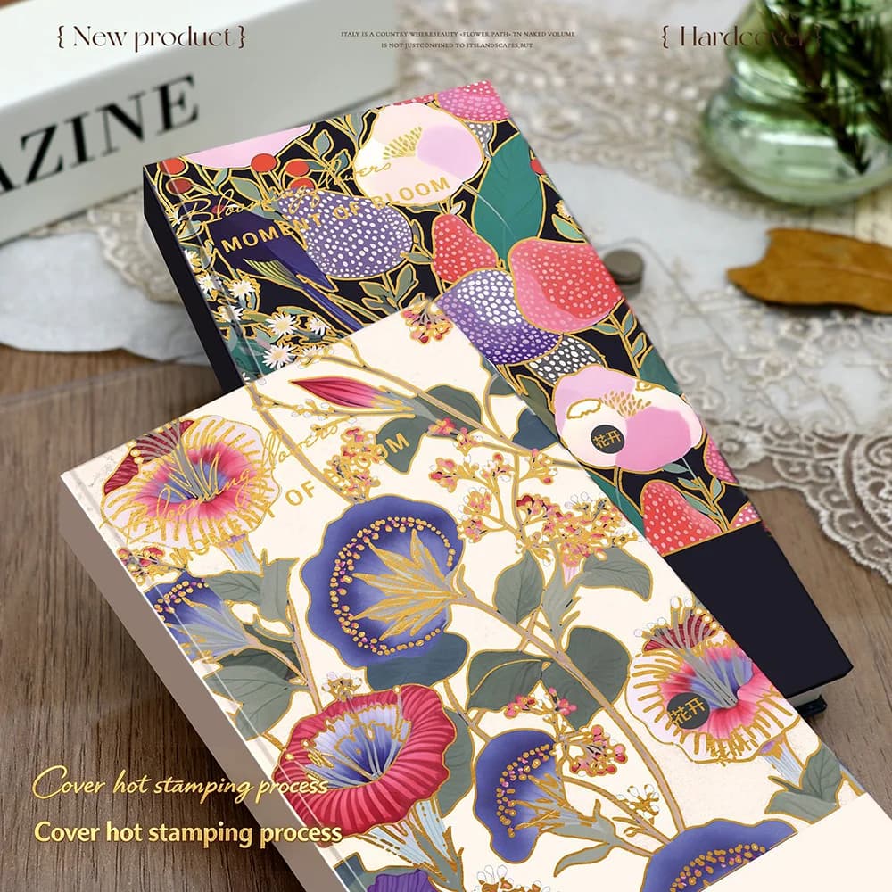 Horizontal hardcover notebook, thickened 120g paper, high-end notebook, stationery, gift, handbag, notebook