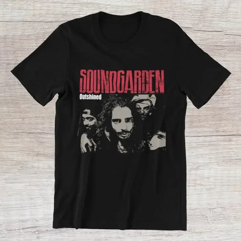 Maglietta SOUNDGARDEN, gruppo rock alternativo americano degli anni '90, in cotone ring spun