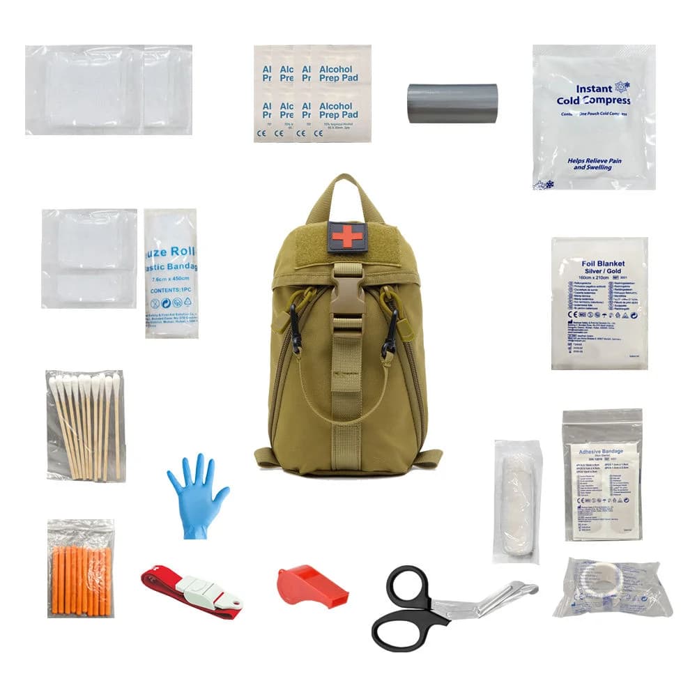 Borsa Medica Molle Multiuso, Borsa Attrezzi EDC, Kit di Pronto Soccorso per Sport all'Aperto, Viaggi, Escursionismo, Campeggio, Borsa di Sopravvivenza IFAK