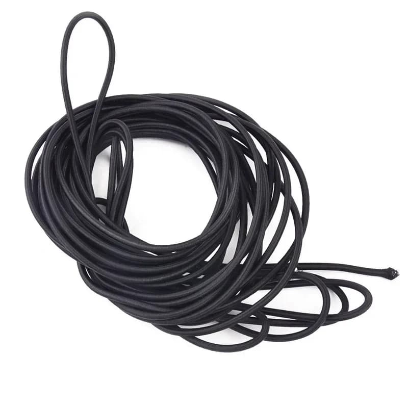 10m Black High Tension Cord Bungee Elastic Rope Cord For Roof Racks /trailers /ground Sheets /tarpaulin /boats /caravans
