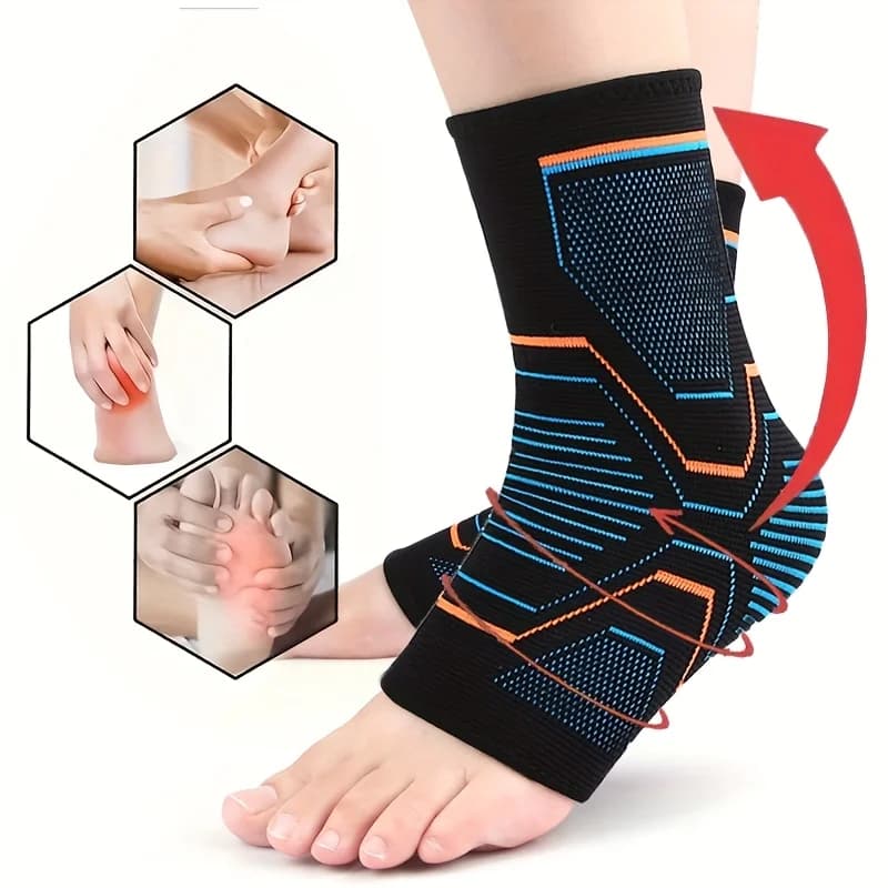 Guaina di supporto per caviglia in 1 pezzo, protezione per caviglia fitness unisex, protezione stabile per i piedi giorno e notte