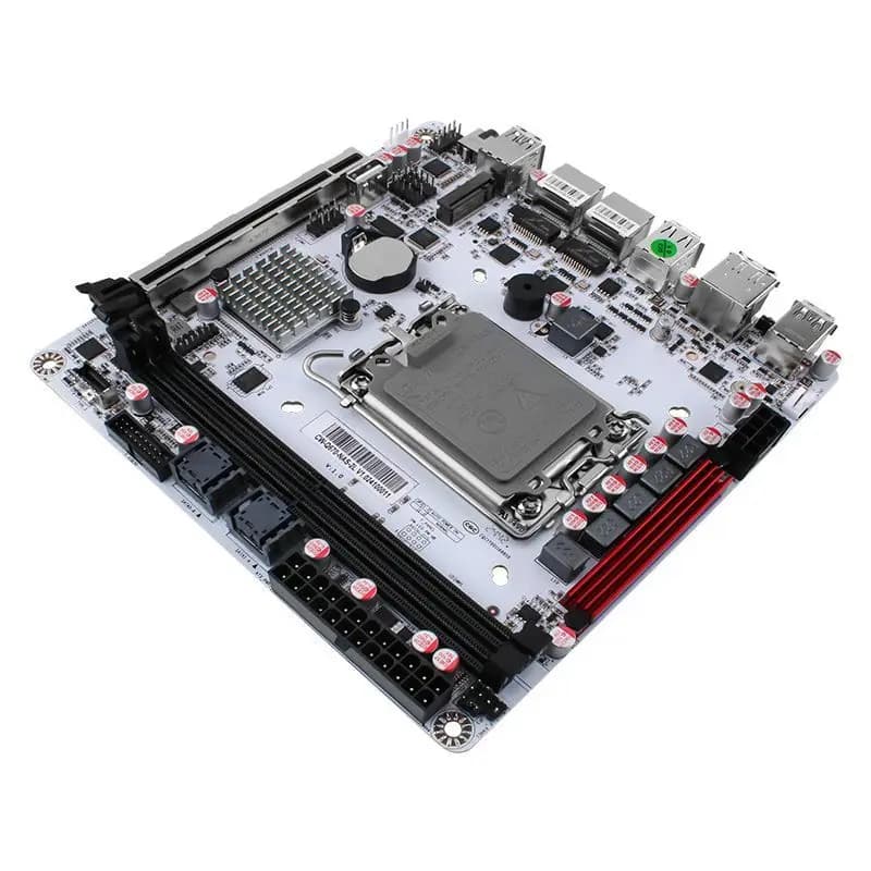 Scheda Madre NAS a 8 Bay con Doppia LAN e vPro, BIOS Remoto per Server di Archiviazione Domestico e Aziendale Fai-da-Te