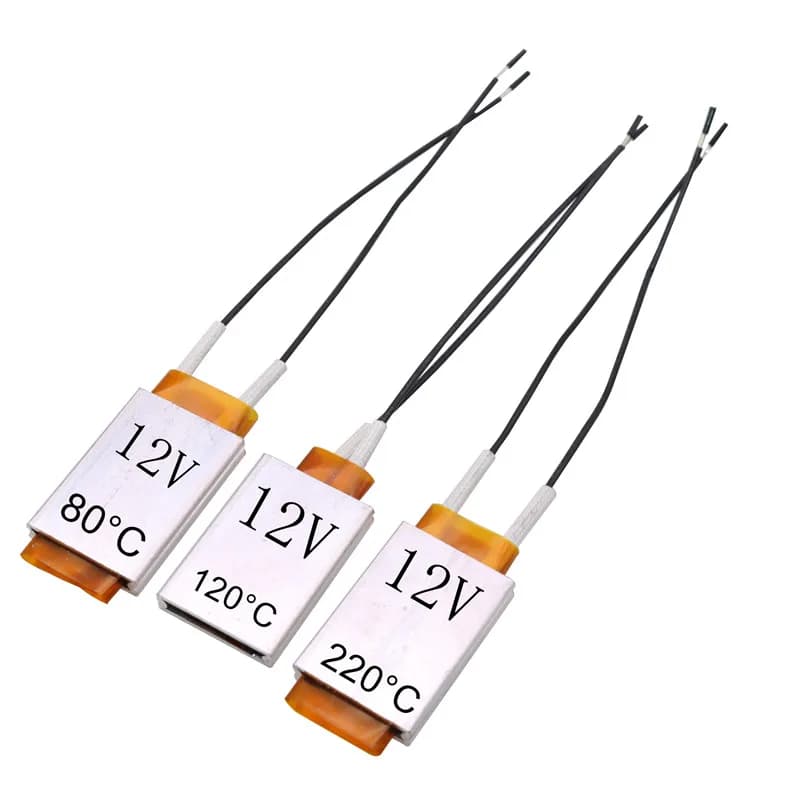 Elemento Riscaldante PTC per Asciugacapelli, Accessori per Arricciacapelli, Riscaldatore 80-220 Gradi Celsius, Riscaldatori PTC 12V Applicabili per Riscaldamento in Miniatura