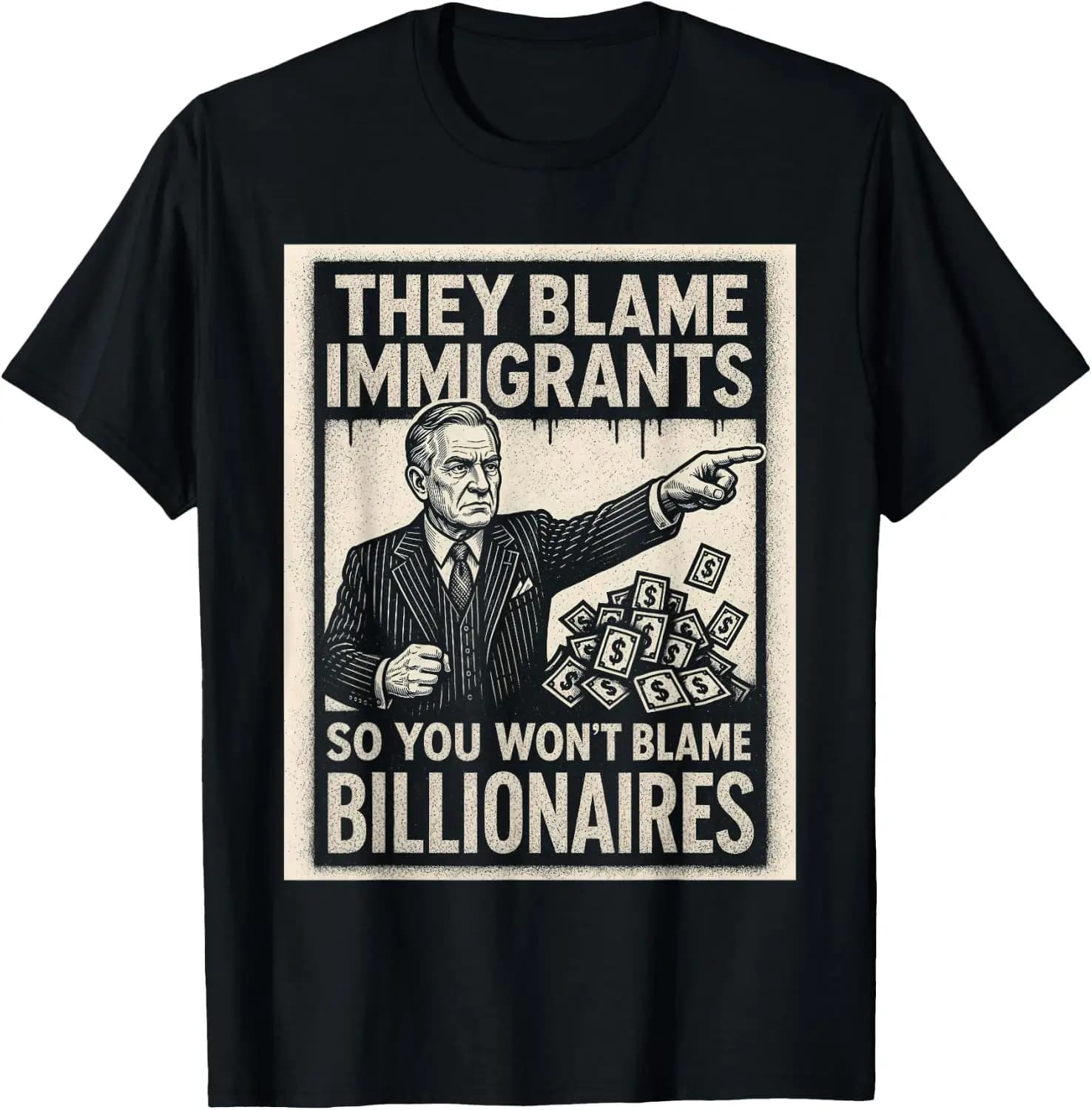 Tax The Rich Anti Billionaire Oligarchy Socialist T-Shirt 100% Cotton Trendy Y2K Short-Sleeve Tee – Soft, Quick-Drying, &