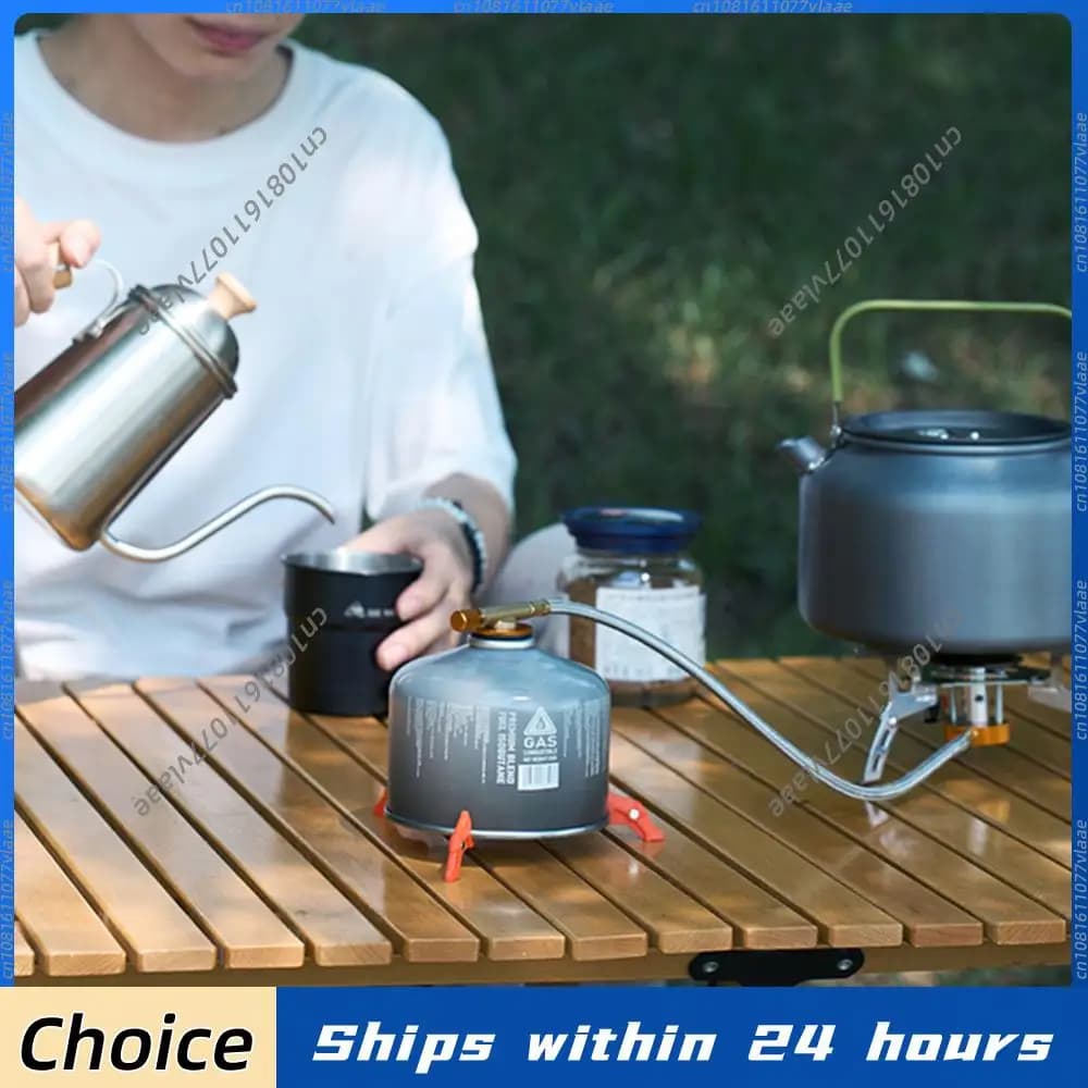 Outdoor Magnetic Gas Canister Stand Lightweight Fuel Tank Bracket Tripod Holder For Camping Stove Stabilizer Accessories Tool