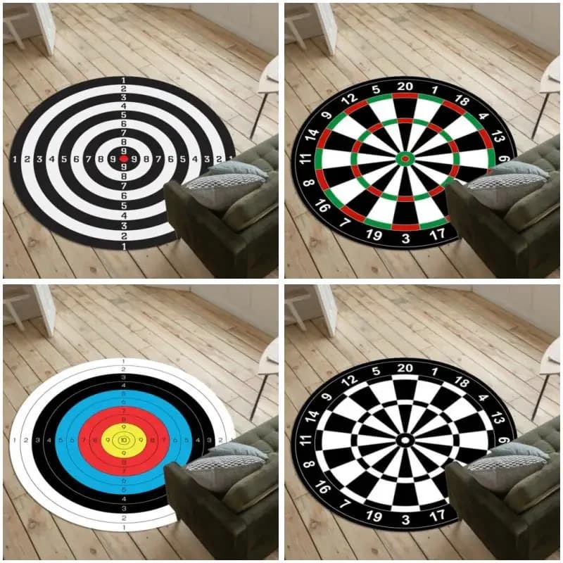 Model of darts Round carpet Anti-slip carpet Carpets Bedroom Living Room Decor Kids Play Mats Chair Mat Alfombra