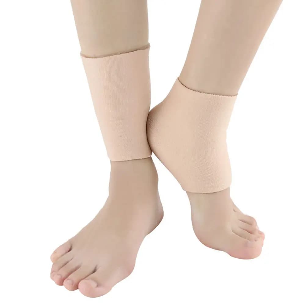 1Pair Anti-Crack Moisturizing Heel Socks Open Toe Ventilate Design for Painful Feet Dry Cracked Heels Long Standing High Heel