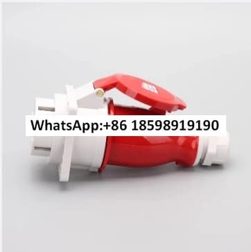 Hidden socket with central hole A32A5 Y325 ( 1253106 ) industrial plug Y025 ( 0250106 )
