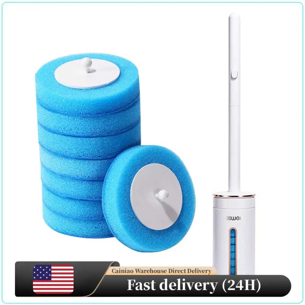 Cleaning Kit for WC with Ergonomic Brush in Long Handle, Detergent Aromaterapico Usa and Drop, Wall Mount