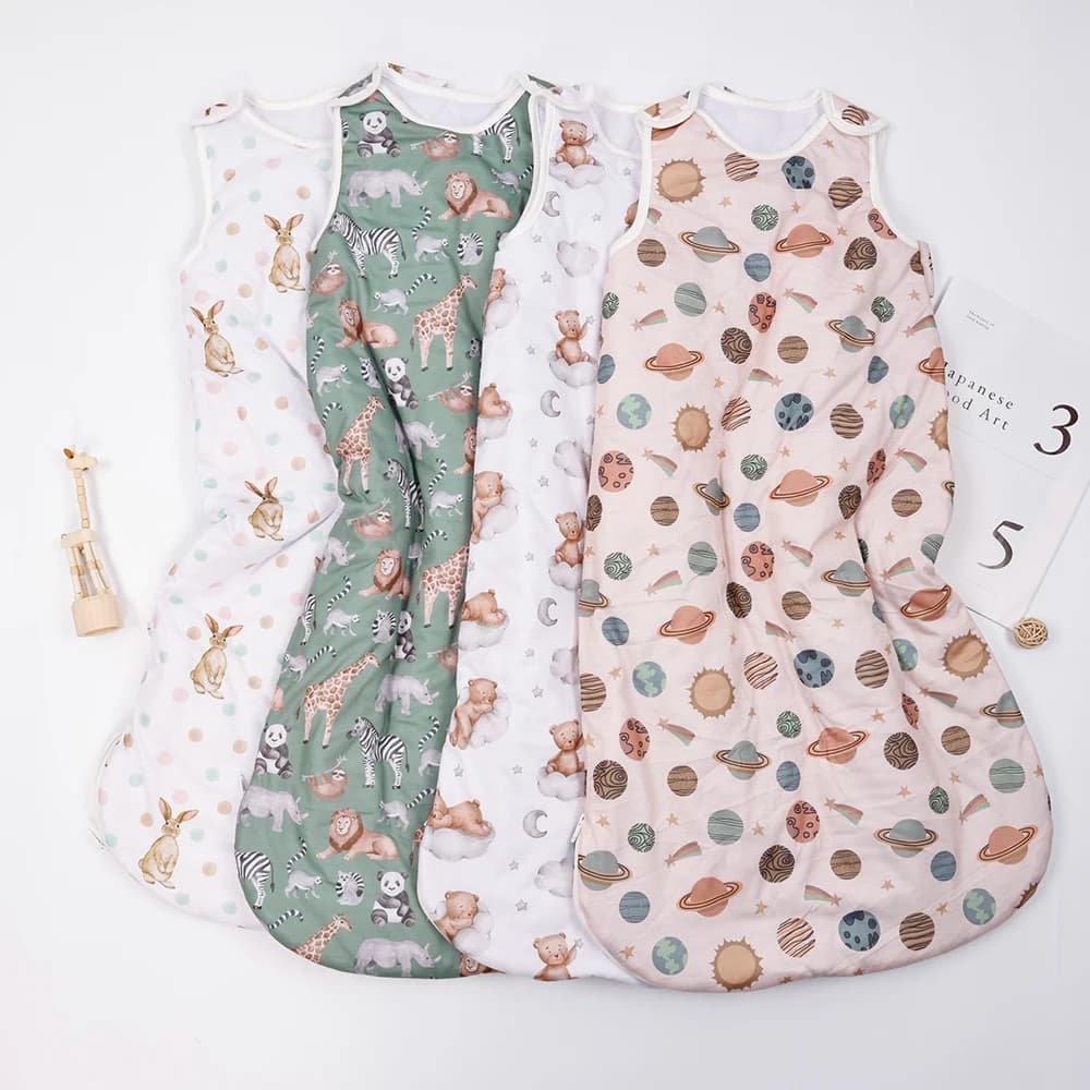 Elinfant 1 Pz Sacco a pelo per bambini Poliestere Farbic Stampe di moda S/M/L 3 dimensioni Traspirante Lavabile Caldo Gilet per bambini Sacco a pelo