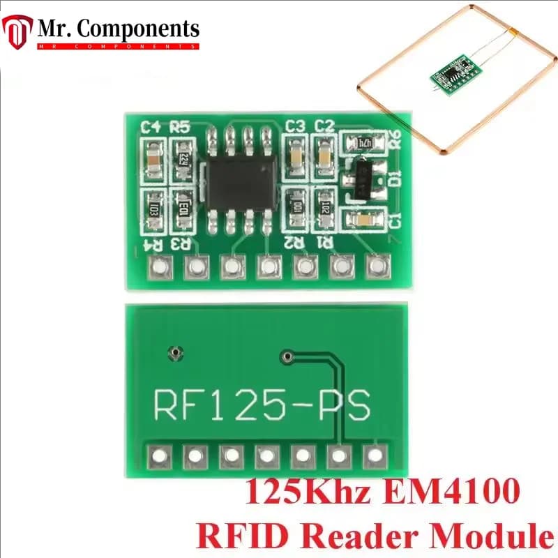 2PCS UART 125Khz EM4100 RFID Card Reader Module For Arduino Digital Improper ID Card Parking Access Control Card Reader
