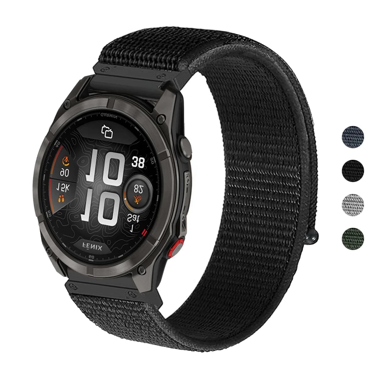 Cinturino in nylon QuickFit 26mm 22mm per Garmin Fenix 8 Pro 51mm AMOLED/MicroLED, Fenix 8 47mm, 7, 7X Pro, 6, 6X/Tactix 8 - Bracciale per orologio