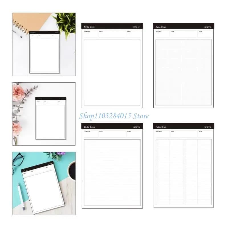 R6FF Registrazione riunioni Notebook Planner Blocco note per appuntamenti Pianificatore gestione del
