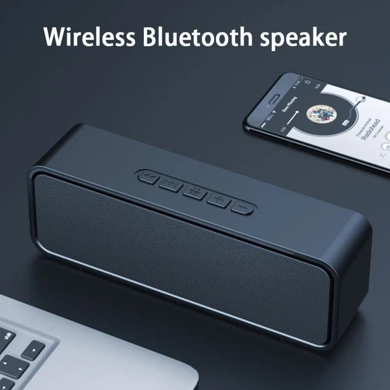 S11 Bluetooth Small Speaker Music player Stereo USB TF Card Home Outdoor Sports Mobile Phone Portable Subwoofer for Car Large Battery