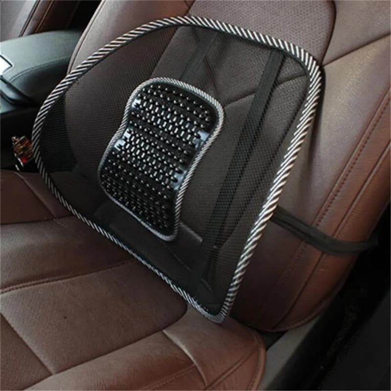 Cuscino Lombare Traspirante in Rete Elastica per Sedile Auto e Sedia da Ufficio, Supporto Lombare per Conducente