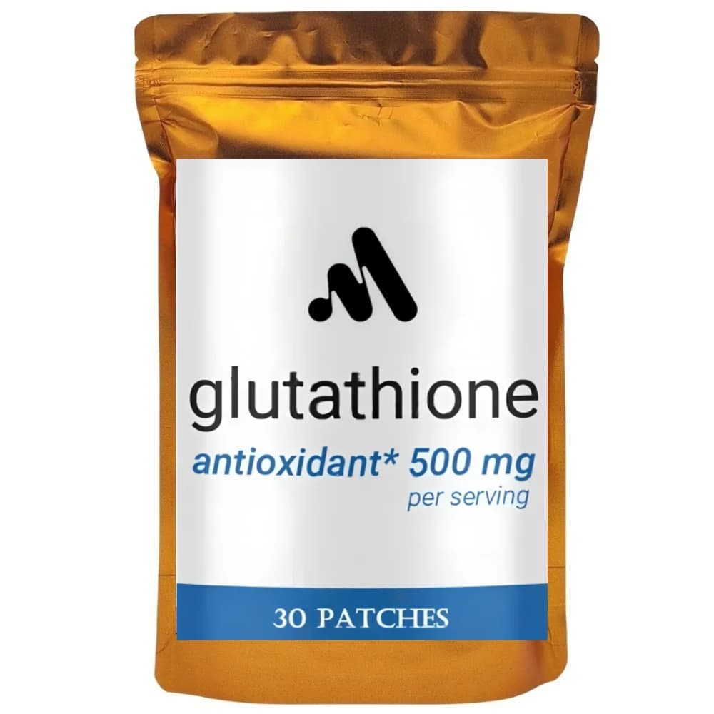 30 cerotti Premium Glutatione - Cerotti transdermici ridotti con cardo mariano, NAC, collagene, vitamina C - Benessere cellulare