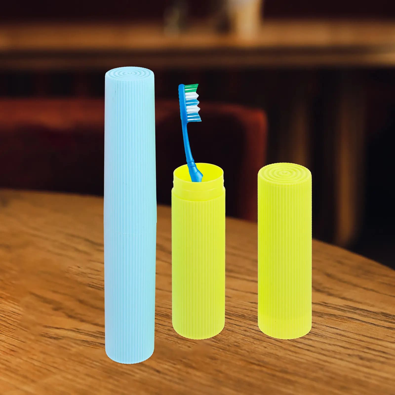 Set di 3 Custodie Portatili per Spazzolini da Denti, Contenitori per Viaggio, Organizzatori per Campeggio, Mantengono la Pulizia e Proteggono i Setole