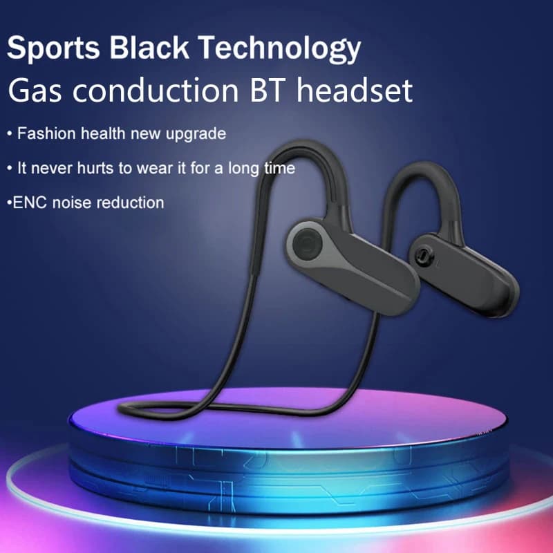 Cuffie Bluetooth 5.3 con archetto da collo B8 Auricolari wireless con riduzione del rumore Auricolari sportivi conduzione aerea Cuffie impermeabili con microfono