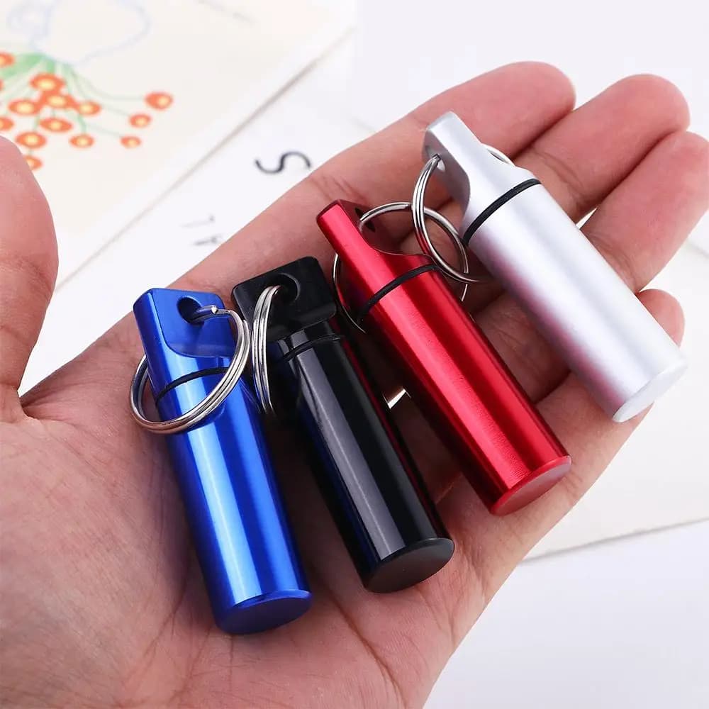 Mini Earplugs Box Tablet Container Pill Organizers Vitamin Healthy Care Keychain Pill Case Pill Storage Box Pill Bottle