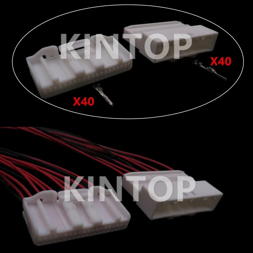 1 Set 40 pin accessori Auto 1674312-1 1318389-1 presa per cavo di navigazione multimediale per Auto per Nissan