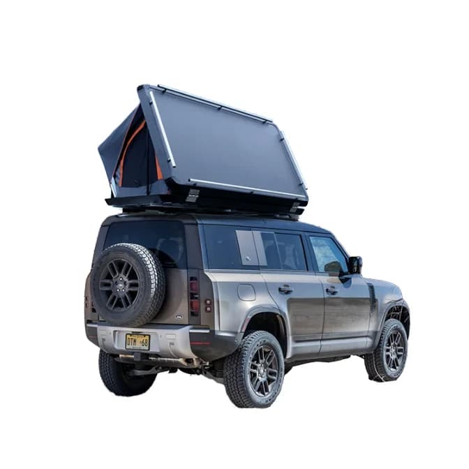 Waterproof Desert Cruiser rigid roof curtain with aluminum poles straight mounting for car carriers, for outdoor camping, for 2 people