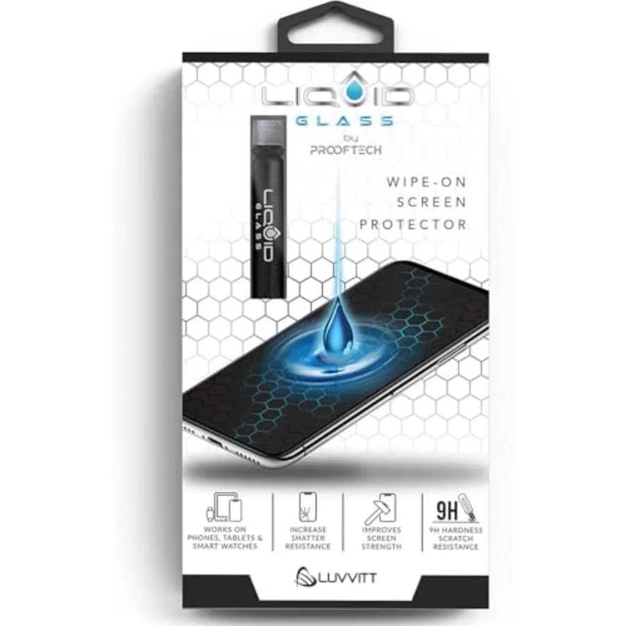 Screen Protector for All Smartphones Tablets and Watches Scratch and Shatter Resistant Wipe On Nano Protection for Up To 4 Devi