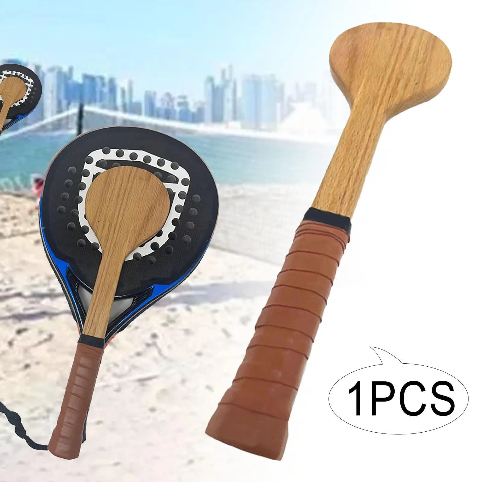 Tennis Pointer Racket Sweet Spot Wooden Spoon Tennis Training Aid for Master Tennis Racket Grip Exercise