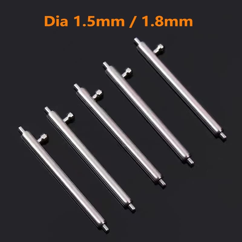 10 pz cinturino orologio a sgancio rapido collegamento diametro 1,5 mm/1,8 mm barra a molla adatta larghezza 10 mm-26 mm cinturino intelligente collegamenti in acciaio inossidabile