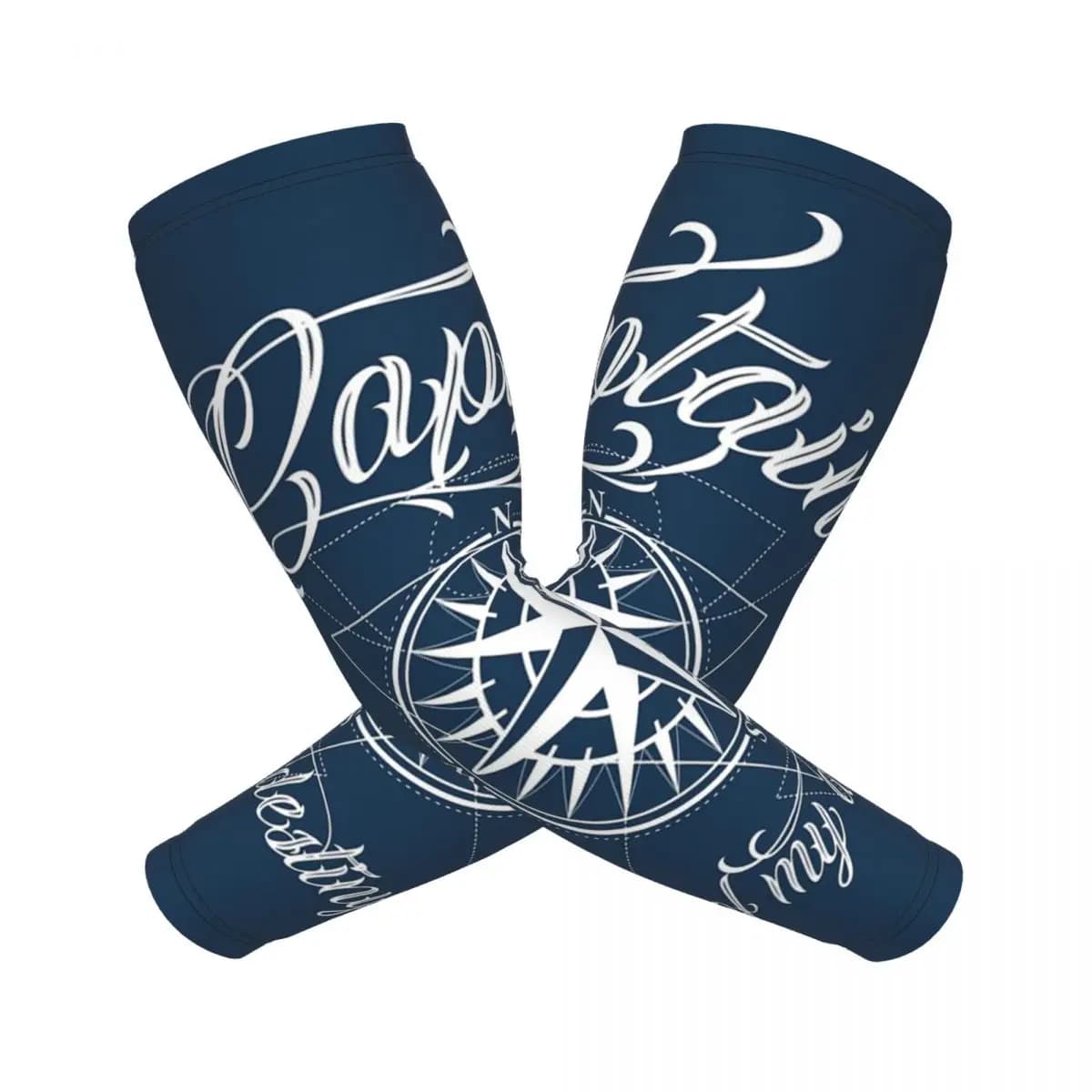 Bussola nautica Capitano Anchor Manicotti per barche Uomo Donna Protezione solare UV Tattoo Cover Up Sport Raffreddamento Ciclismo