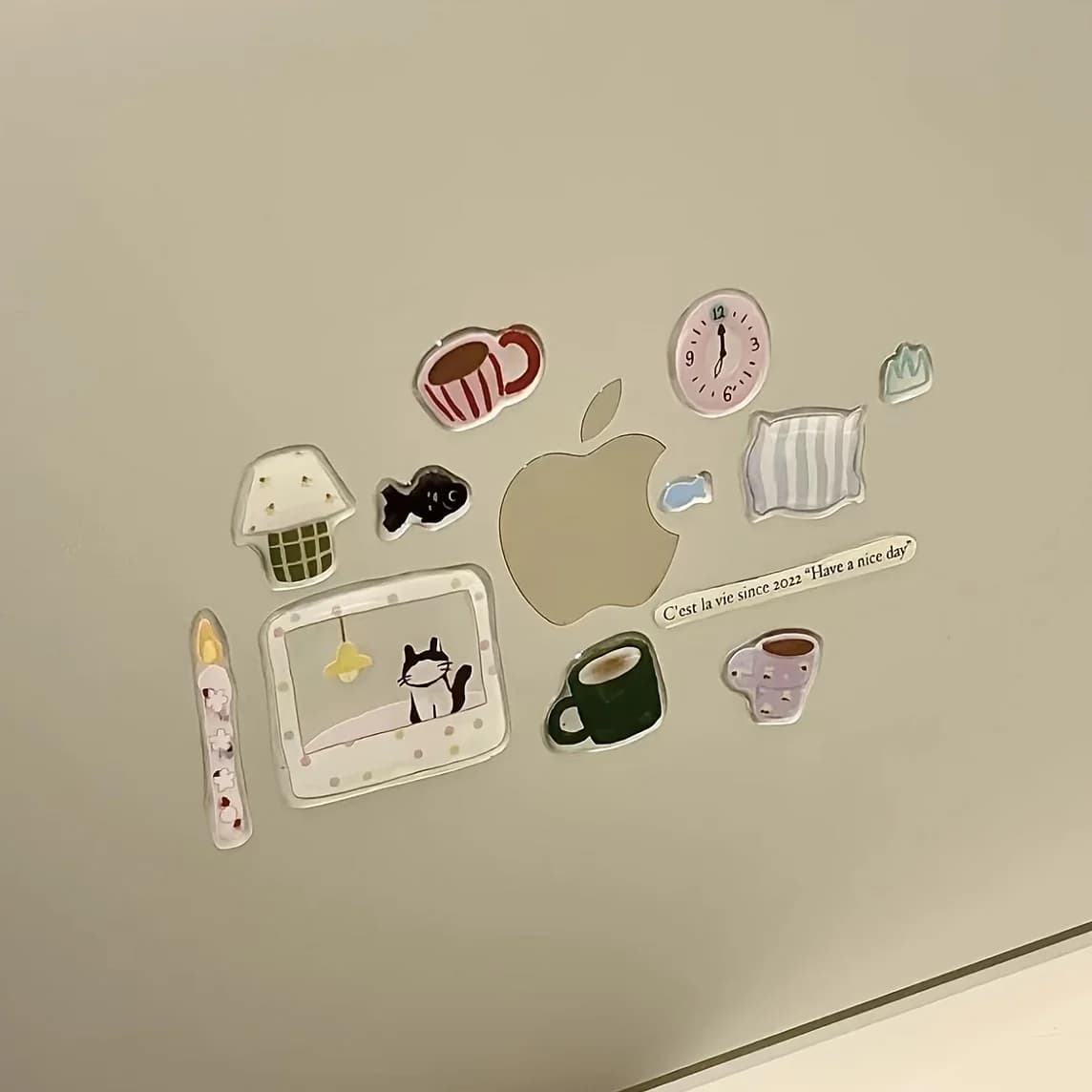 1 adesivo per unghie in gelatina simpatico cartone animato: illustrazione ispirata all'ins in stile coreano, decalcomanie in vinile autoadesive con finitura piatta