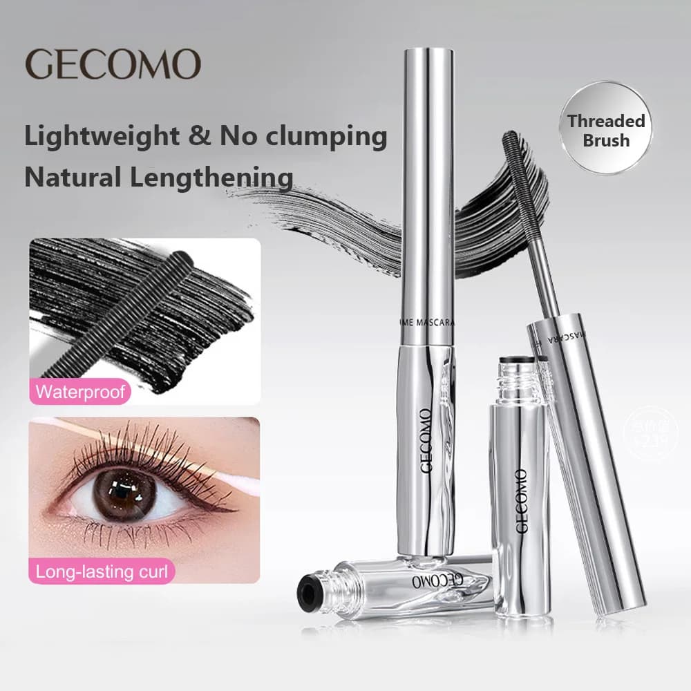 GECOMO Slender&Dense Mascara with thickening spiral brush and long-lasting natural curling