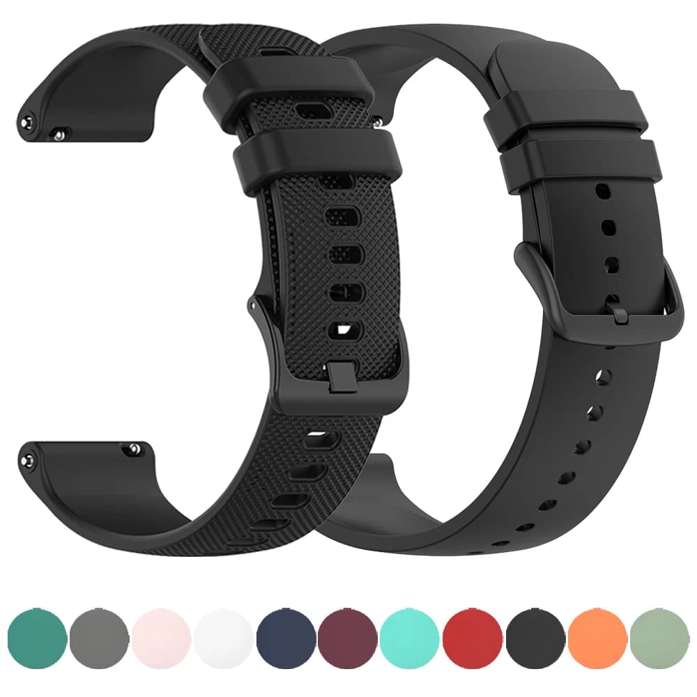 20mm 22mm cinturino in silicone per Garmin Venu 3 Band Forerunner 265 255 245 165 Music Vivoactive 4 braccialetto Garmin Venu Sq2 Plus cintura