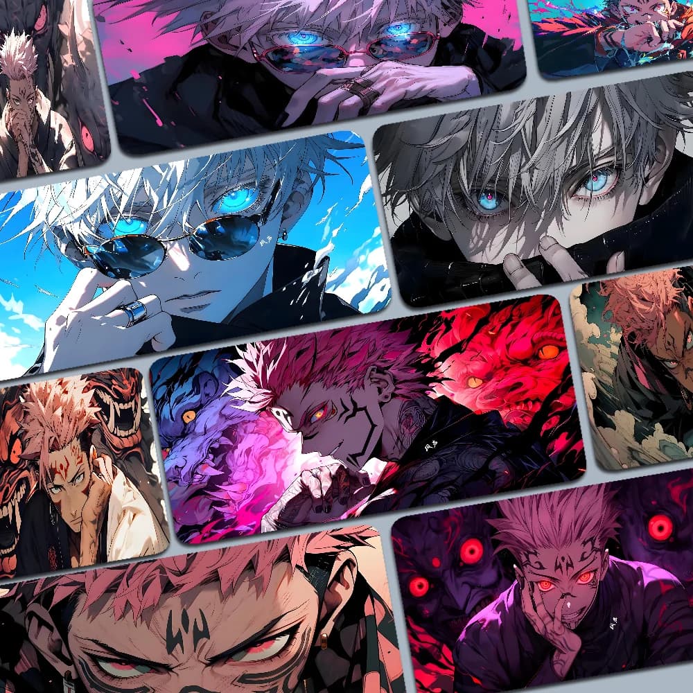 Hot Anime Jujutsu Kaisen Mousepad Boy Pad Gomma naturale Tappetino per mouse da gioco Tappetino da scrivania Dimensioni per il gioco World of Tanks CS GO Zelda