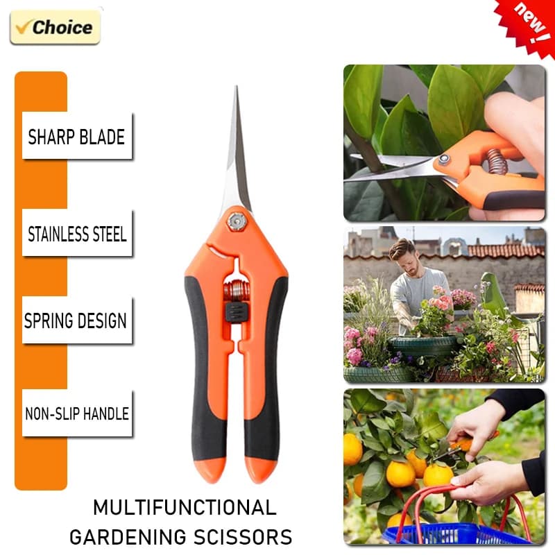 1 pcs Gardening Scissors Stainless Steel Garden Copper Tree Potting Pots Fruit Harvest Pots Potting Pots Pots
