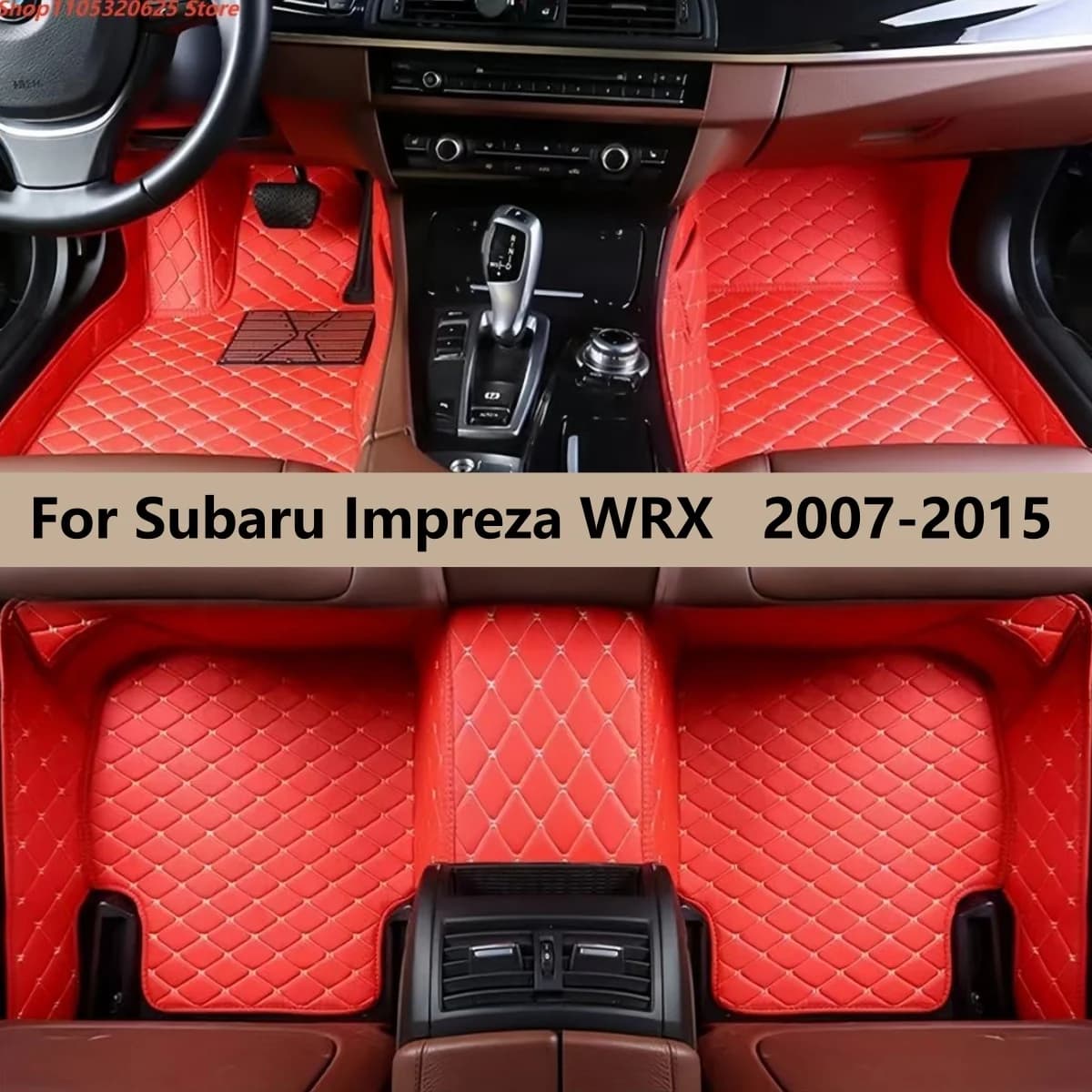 Tappetini Auto Personalizzati per Subaru Impreza WRX 2007-2015, Accessori Auto, Tappeti per Interni