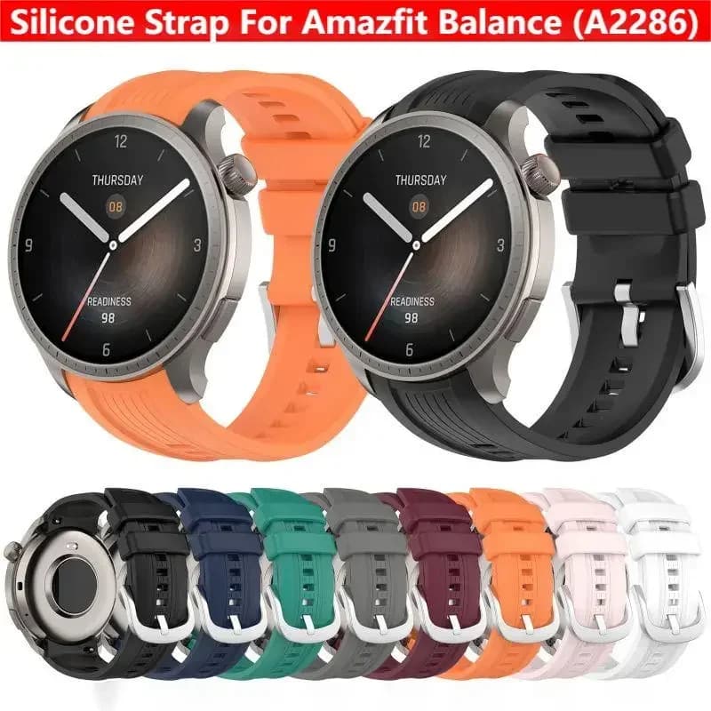 Cinturino in silicone per Amazfit Balance A2286 Smart Watch cinturino da polso di ricambio braccialetto Huami accessori