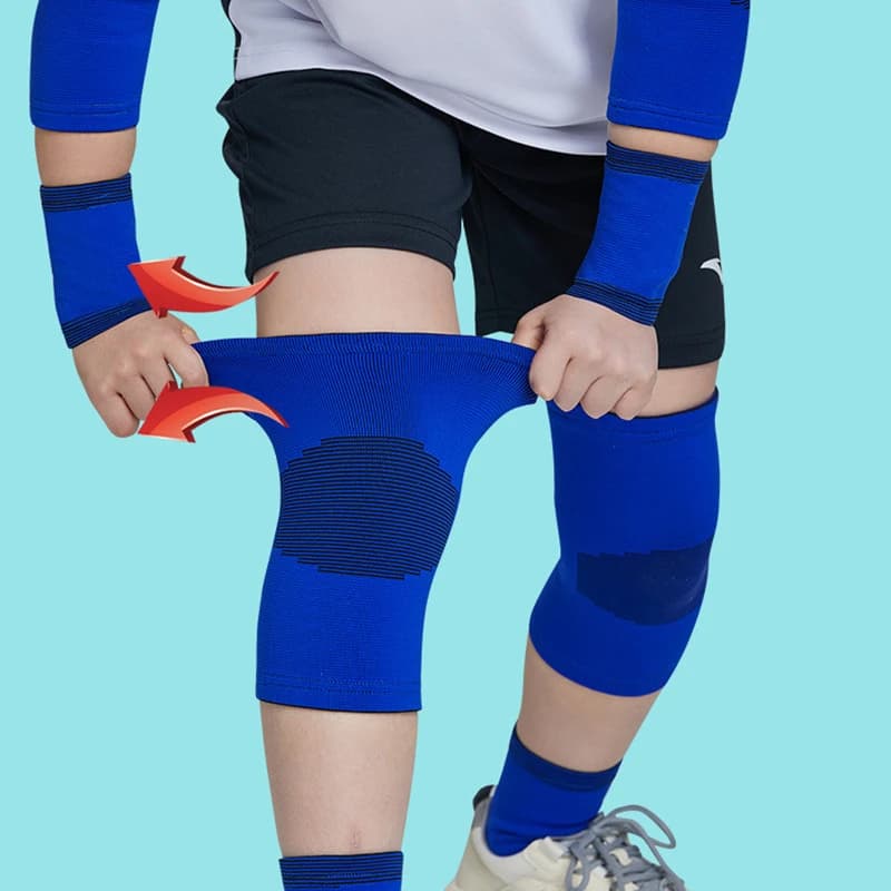 2 pezzi ginocchiere per bambini ginocchiere elastiche a compressione ginocchiere da ballo per pattini protezione per ginocchiere per bambini palestra sicurezza sportiva