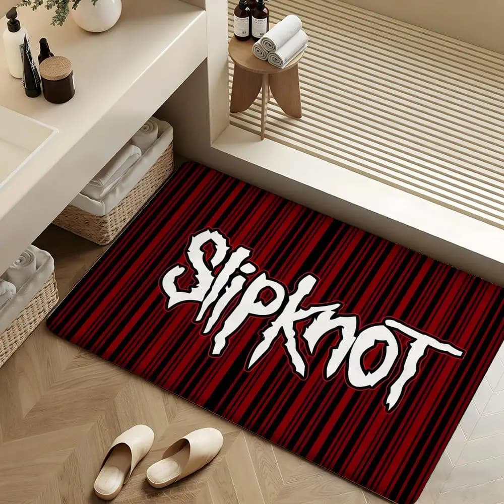 BAND S-Slipknot Mat, Soft Flannel Carpet, Non-slip Bath Mat, Bedroom, Home Decorations