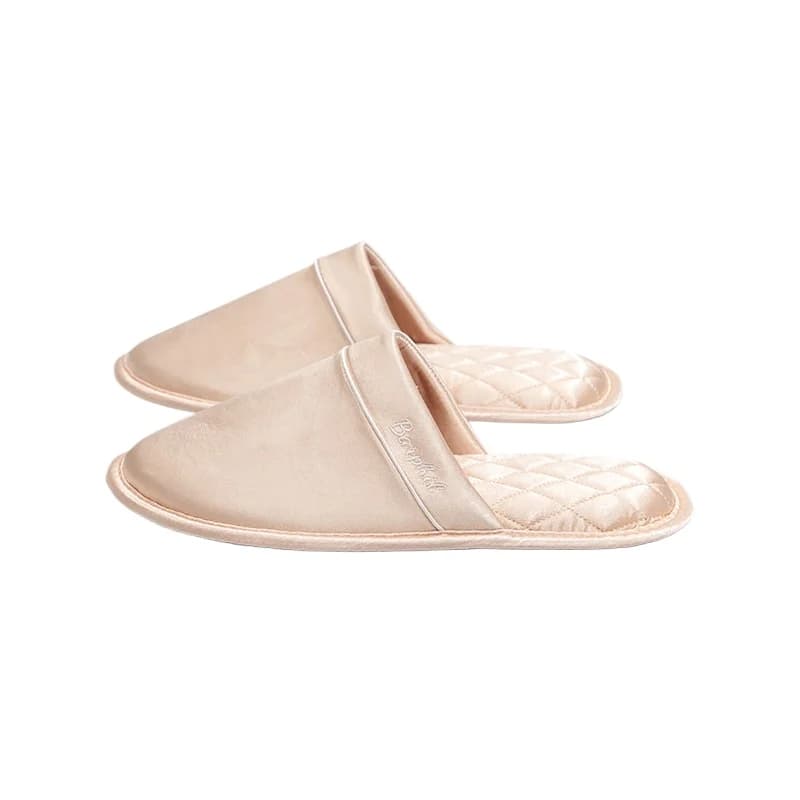 Elegant Fabric Slippers for Women and Men Non Slip House Shoes for Wooden Floors Spring and Autumn