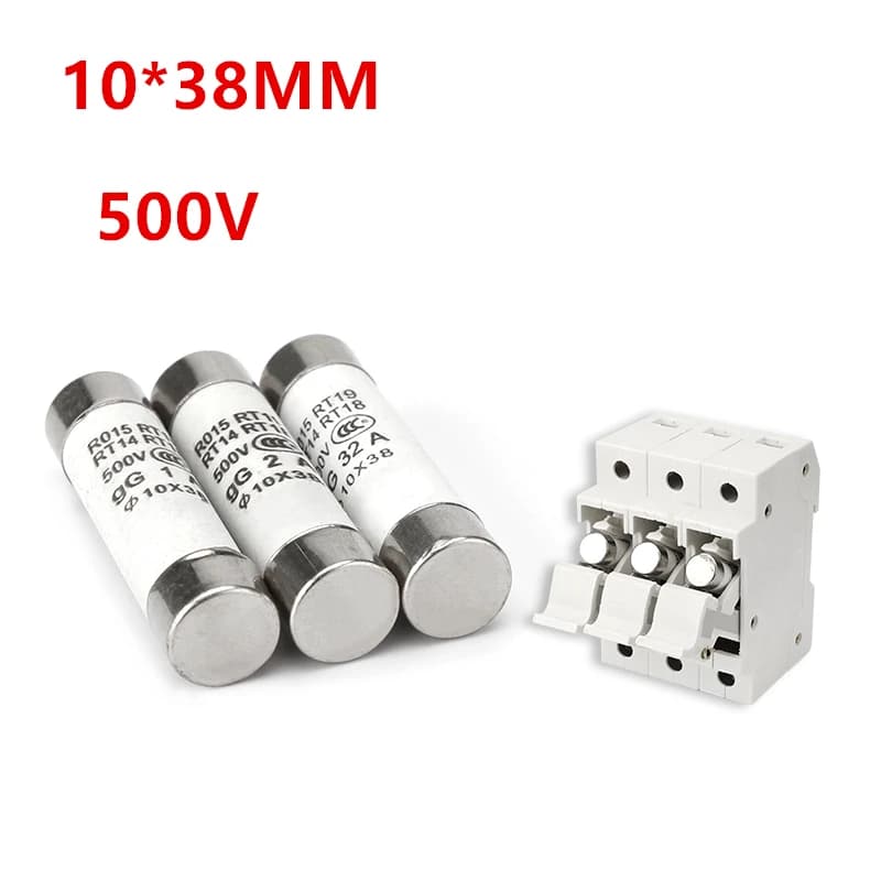 Fusibile per tubo di vetro in linea da 10 pezzi 0,5 a 1a 2a 3,15 a 4a 5a 6a 8a 10a 12a 15a 250V fusibile di alimentazione per elettrodomestici con pin fusibile in ceramica